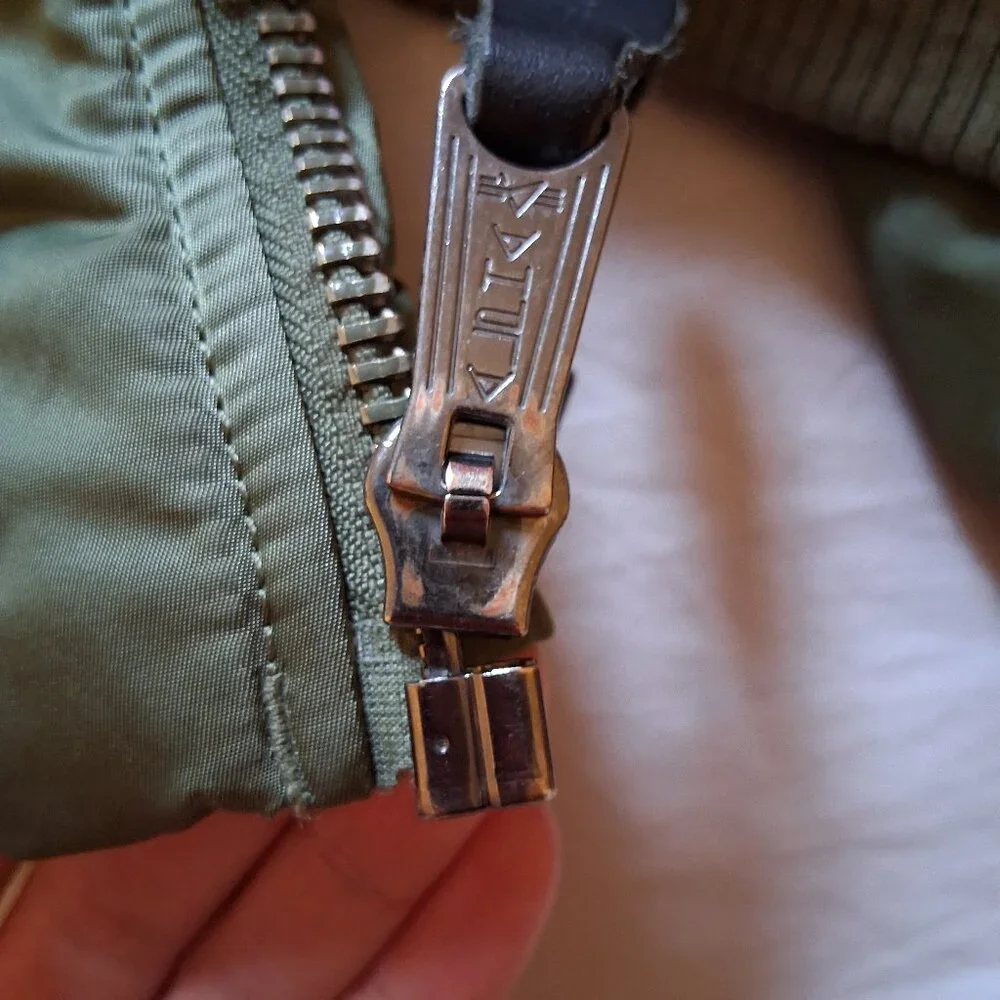 Playboy x Alpha Industries Reversible MA-1 Sage Flight Jacket Adult XL - Picture 12 of 16